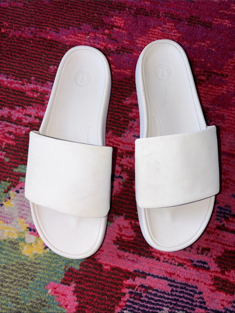 lululemon athletica Men's Slide Sandals - Wide Strap 13 White